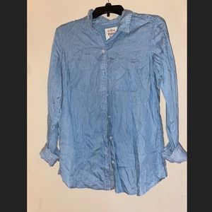 Denim button down